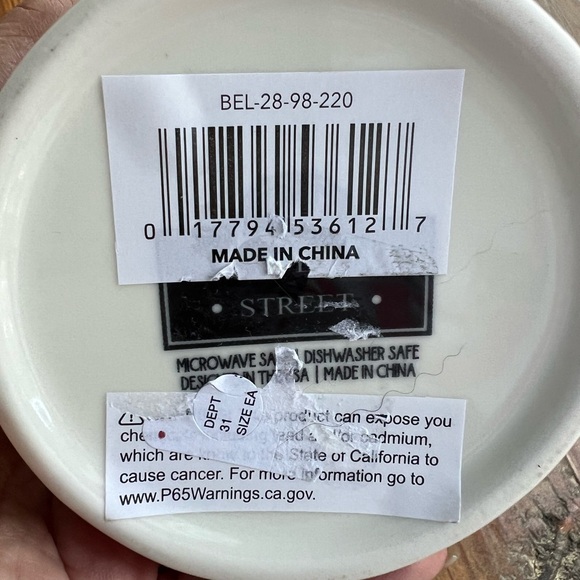 NWT 10 STRAWBERRY STREET Doughnut Donut Pink Coffee Tea Ceramic Mug New - Picture 3 of 6